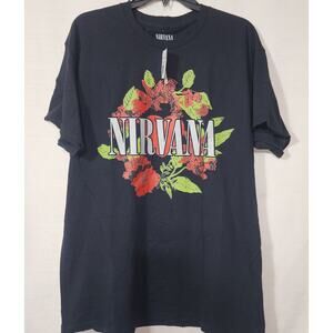 Nirvana men's large black shirt NWT